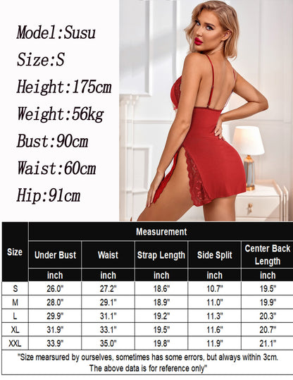 Avidlove Women's Lingerie Sexy Nightwear Spaghetti Strap Nightgown Babydoll Chemise