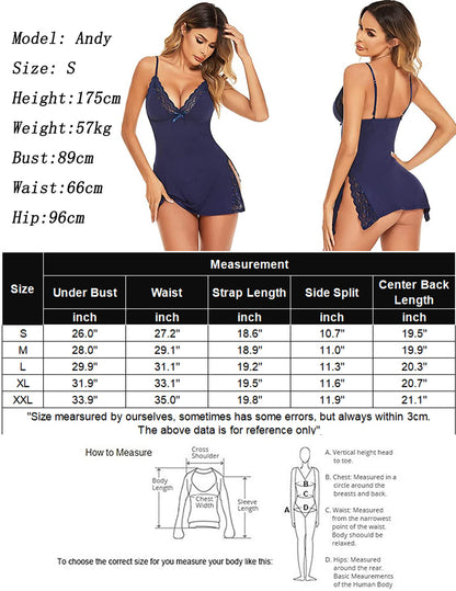 Avidlove Women's Lingerie Sexy Nightwear Spaghetti Strap Nightgown Babydoll Chemise