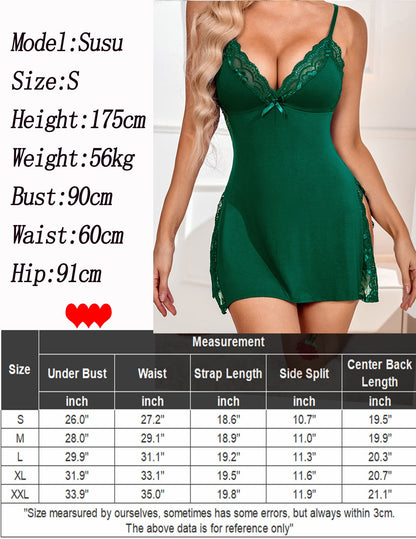 Avidlove Women's Lingerie Sexy Nightwear Spaghetti Strap Nightgown Babydoll Chemise