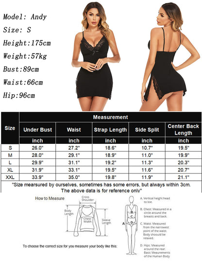 Avidlove Women's Lingerie Sexy Nightwear Spaghetti Strap Nightgown Babydoll Chemise