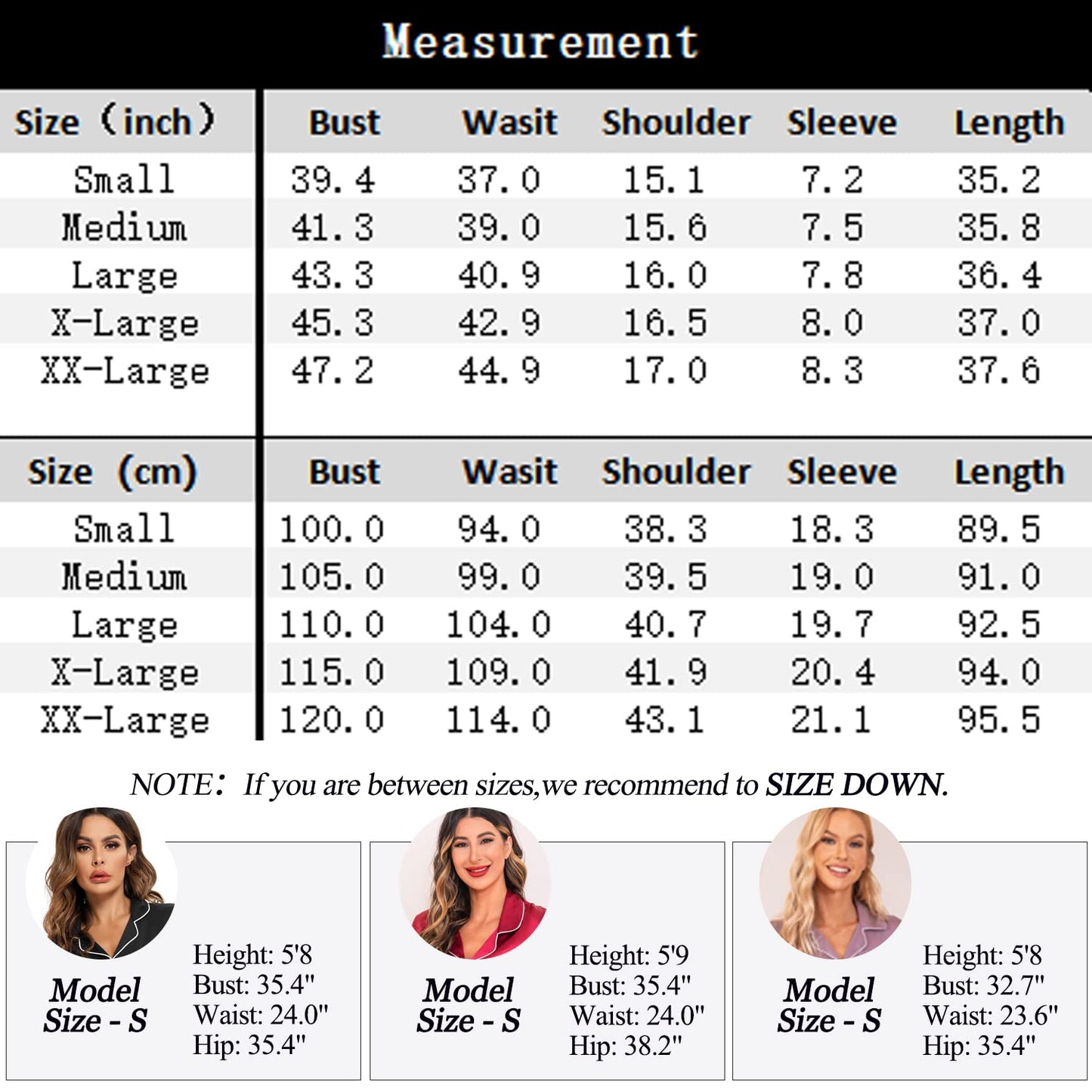 Anjue Pajama Nightgowns for Women Button Down Pajamas Tops Short/Long Sleeve Sleepwear Sleep Shirts Nightdress S-XXL