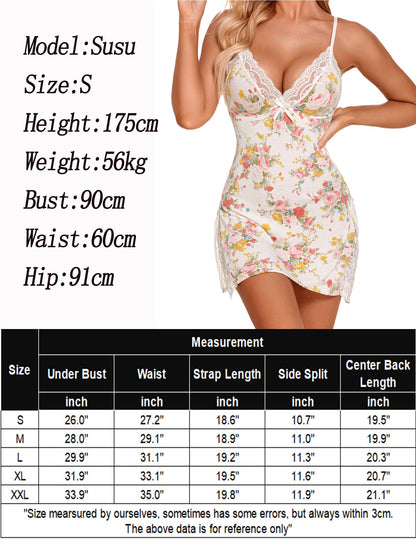 Avidlove Women's Lingerie Sexy Nightwear Spaghetti Strap Nightgown Babydoll Chemise