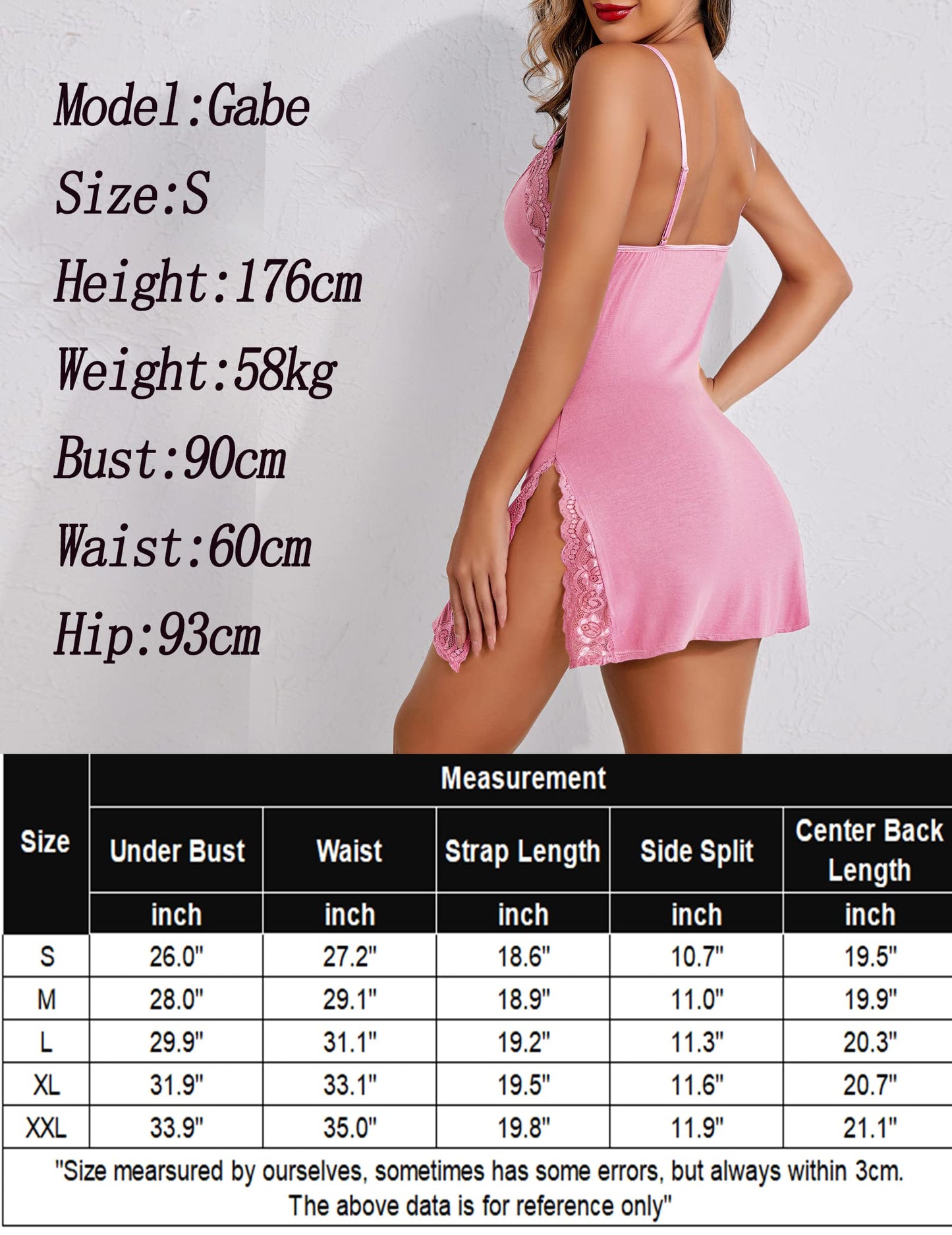 Avidlove Women's Lingerie Sexy Nightwear Spaghetti Strap Nightgown Babydoll Chemise