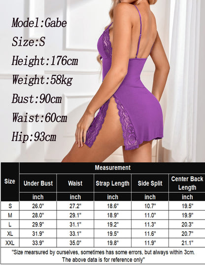 Avidlove Women's Lingerie Sexy Nightwear Spaghetti Strap Nightgown Babydoll Chemise