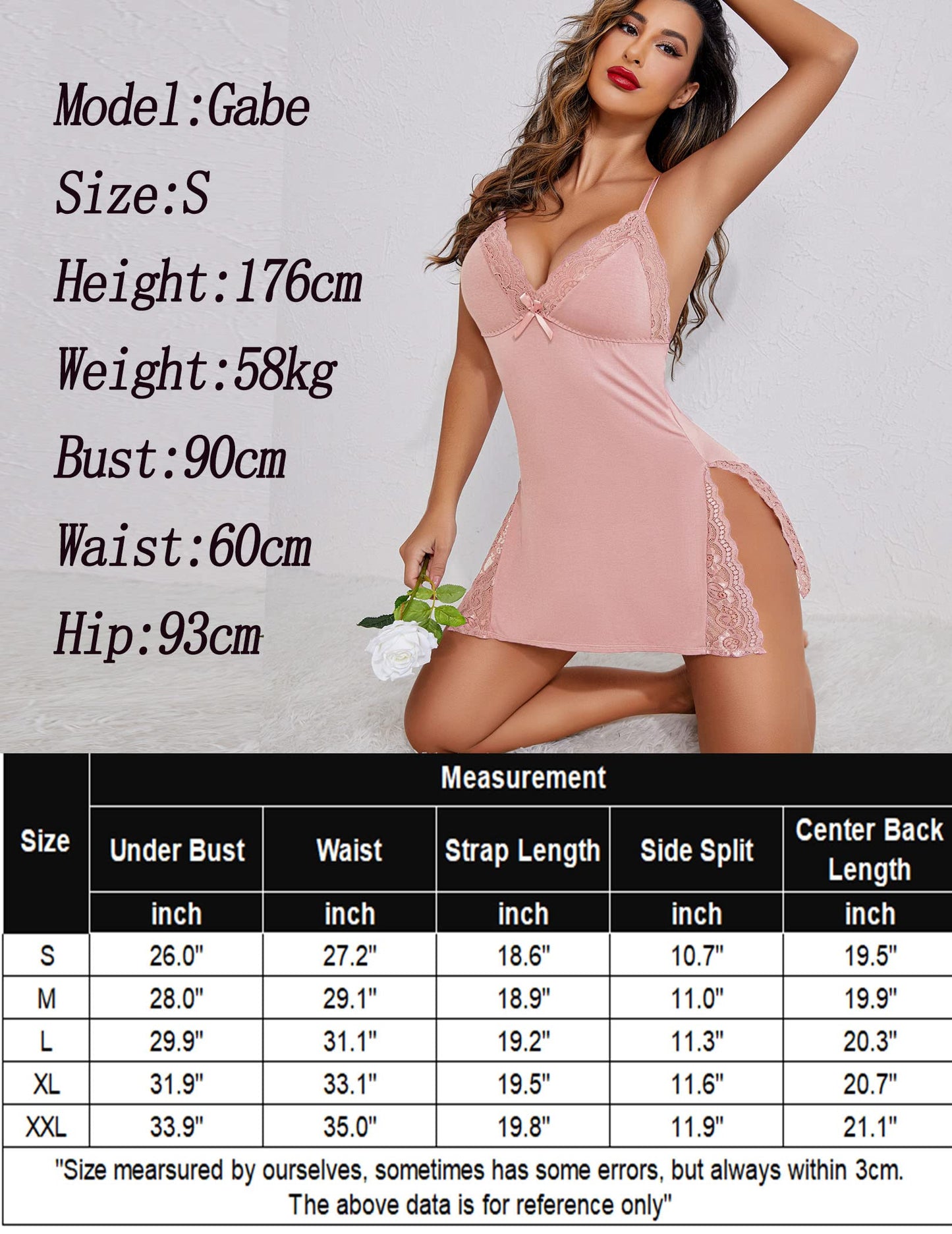 Avidlove Women's Lingerie Sexy Nightwear Spaghetti Strap Nightgown Babydoll Chemise